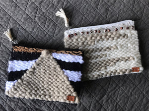 *SOLD* Zipper Pouch (<—pouch on left)