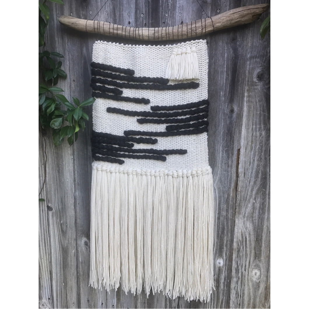 Black and Neutral Wall Hanging