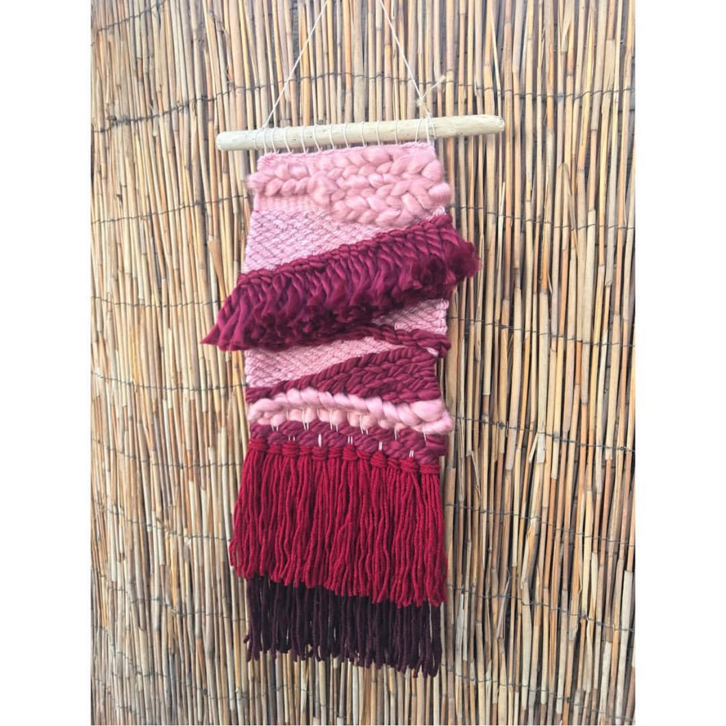 SOLD. Pink Ombré Wall Hanging
