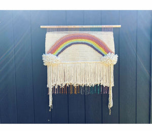 🌈Large Handwoven Rainbow Wall Hanging 🌈