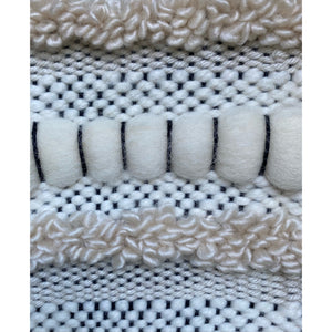 *SOLD*Black and Neutral Striped, Texture Wall Hanging