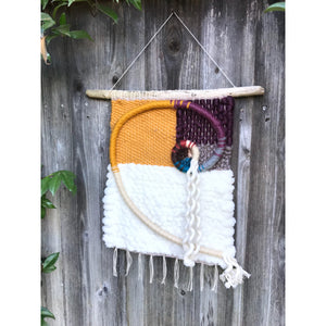 SOLD. Golden Spiral Wall Hanging