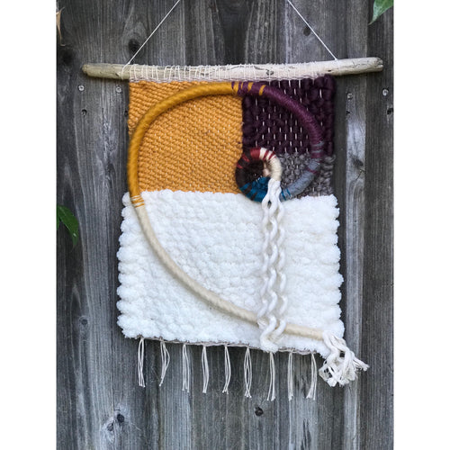 SOLD. Golden Spiral Wall Hanging