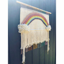 Load image into Gallery viewer, 🌈Large Handwoven Rainbow Wall Hanging 🌈