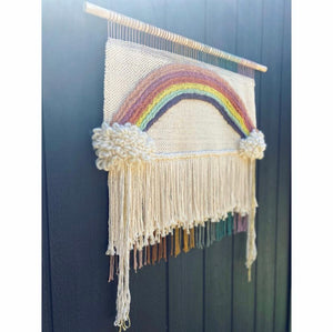 🌈Large Handwoven Rainbow Wall Hanging 🌈